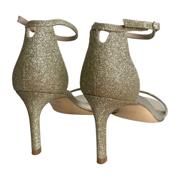 Stuart Weitzman Amelina Giltter Sandals 6 - Picture 9 of 10